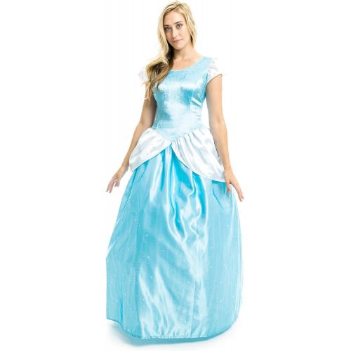  할로윈 용품Little Adventures Enchanted Cinderella Princess Dress Up Costume for Adult Women