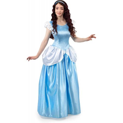  할로윈 용품Little Adventures Enchanted Cinderella Princess Dress Up Costume for Adult Women