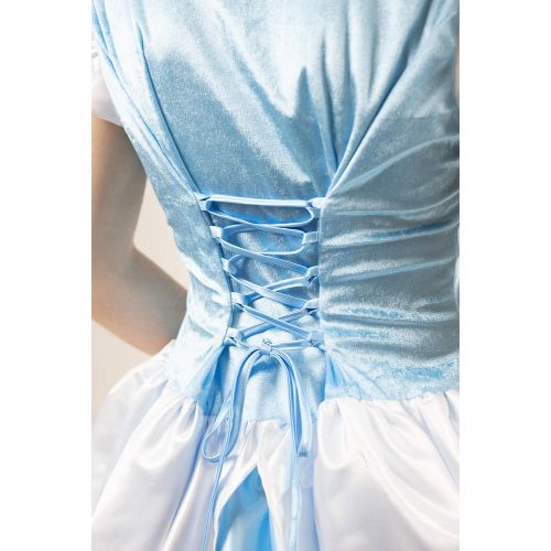  할로윈 용품Little Adventures Enchanted Cinderella Princess Dress Up Costume for Adult Women