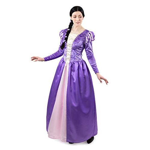  할로윈 용품Little Adventures Enchanted Rapunzel Dress-Up Costume for Adult Women