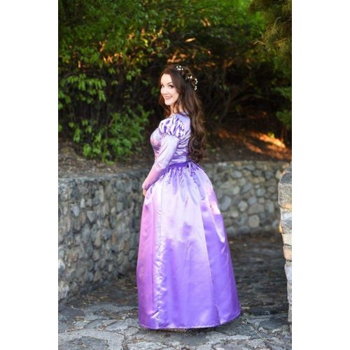  할로윈 용품Little Adventures Enchanted Rapunzel Dress-Up Costume for Adult Women