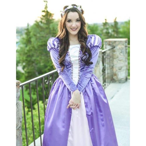  할로윈 용품Little Adventures Enchanted Rapunzel Dress-Up Costume for Adult Women