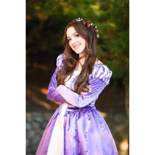  할로윈 용품Little Adventures Enchanted Rapunzel Dress-Up Costume for Adult Women