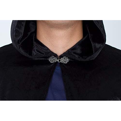  할로윈 용품Little Adventures Deluxe Velvet Adult Cloak Cape with Lined Hood