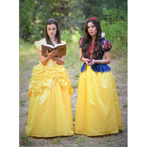  할로윈 용품Little Adventures Enchanted Yellow Beauty Dress-Up Costume for Adult Women