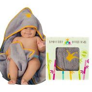 Little Bright Kingdom Hooded Baby Towel for Bath & Shower-100% Bamboo Baby Hooded Towel, with Bonus Washcloth for Boy or Girl, Newborn/Toddler | Baby Hooded Towel-Soft, Absorbent & Hypoallergenic for Se