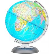 [아마존핫딜][아마존 핫딜] Dime & Nickel and ships from Amazon Fulfillment. Illuminated World Globe for Kids with Stand  Built-in LED Light Illuminates for Night View  Colorful, Easy-Read Labels of Continents, Countries, Capitals & Natural Wonders, 8 Inc