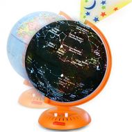 Little Experimenter Globe for Kids: 3-in-1 World Globe with Stand - Illuminated Star Map and Built-in Projector, 8”