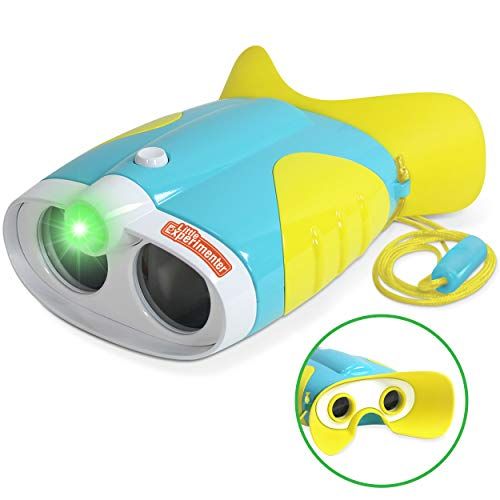  [아마존베스트]Little Experimenter Toy Binoculars for Toddlers and Kids  Kids Toy Binoculars with Flashlight  Face Comfy Binoculars for Toddlers and Children Boys and Girls Age 3-12