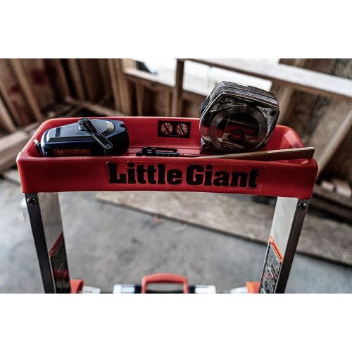  Little Giant Ladder Systems Little Giant Ladders, Flip-N-Lite, 6-Foot, Stepladder, Aluminum, Type 1A, 300 lbs Rated (15270-001)