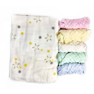Little Kale + Co Bamboo Cotton Baby Swaddle Blanket Bundle with Muslin Washcloths for Newborn Baby Boy Baby Girl