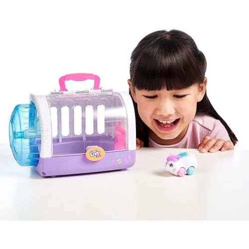  Little Live Pets - Lil' Hamster: Popmello & House Playset | Interactive Toy. Scurries, Sounds, and Moves Like a Real Hamster. Soft Flocked. Batteries Included. for Kids 4+