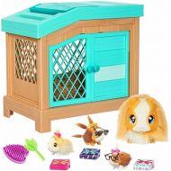 Little Live Pets - Mama Surprise | Soft, Interactive Guinea Pig and her Hutch, and her 3 Babies. 20+ Sounds & Reactions. for Kids Ages 4+, Multicolor, 7.8 x 11.93 x 11.38 inches