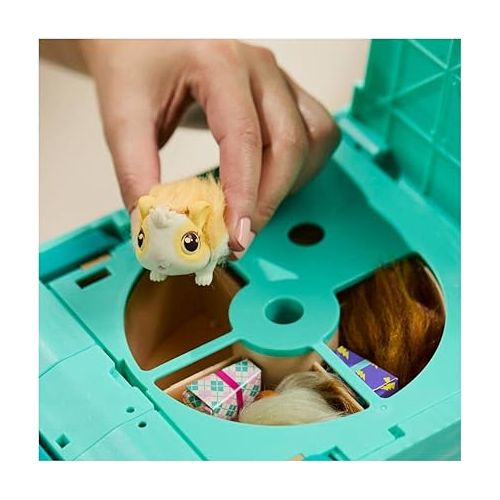  Little Live Pets - Mama Surprise | Soft, Interactive Guinea Pig and her Hutch, and her 3 Babies. 20+ Sounds & Reactions. for Kids Ages 4+, Multicolor, 7.8 x 11.93 x 11.38 inches