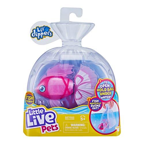  [아마존베스트]Little Live Pets Lil Dippers Fish - Magical Water Activated Unboxing and Interactive Feeding Experience - Bellariva