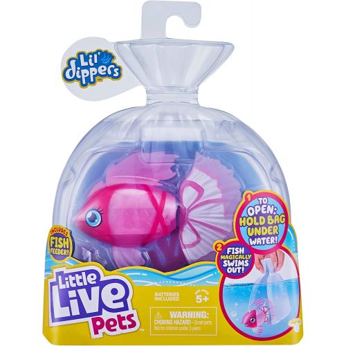  [아마존베스트]Little Live Pets Lil Dippers Fish - Magical Water Activated Unboxing and Interactive Feeding Experience - Bellariva