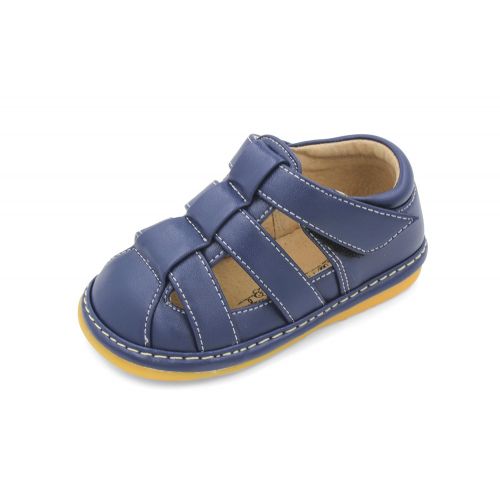  Little Maes Boutique Navy Blue Boys Squeaky Sandals