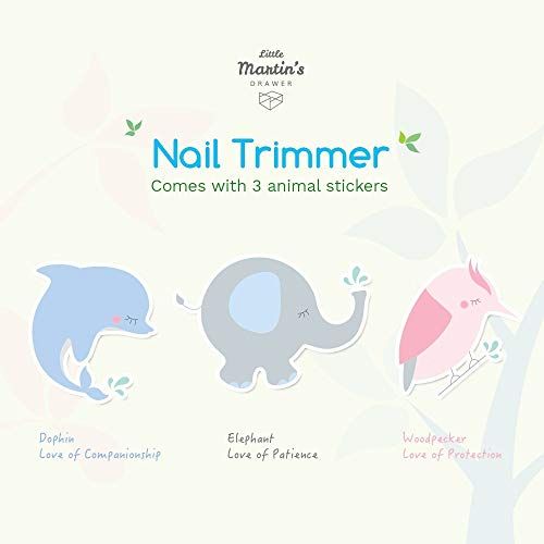  [아마존베스트]Little Martin’s Drawer Baby Nail Trimmer File with Light - Safe Electric Nail Clippers Kit for...