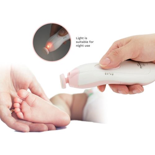  [아마존베스트]Little Martin’s Drawer Baby Nail Trimmer File with Light - Safe Electric Nail Clippers Kit for...