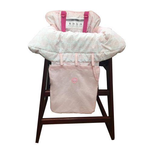  Little Me Baby 2 in 1 Shopping Cart and High Chair Cover, Damask