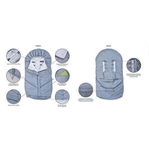  [아마존베스트]Little Me Footmuff for Strollers, Grey