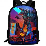 Little Monster Kaiju Godzilla And Boy Multi-function Backpack College Bookbag