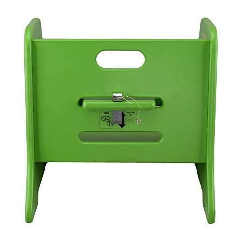  Little Partners Toddler Step Up Stool | 2 Step Adjustable Height for Kitchen, Bathroom or Nursery (Apple Green)