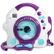 [아마존베스트]Little Pretender Kids Karaoke Machine - CD & MP3 Player Sing-A-Long Music Player with 2 Microphones