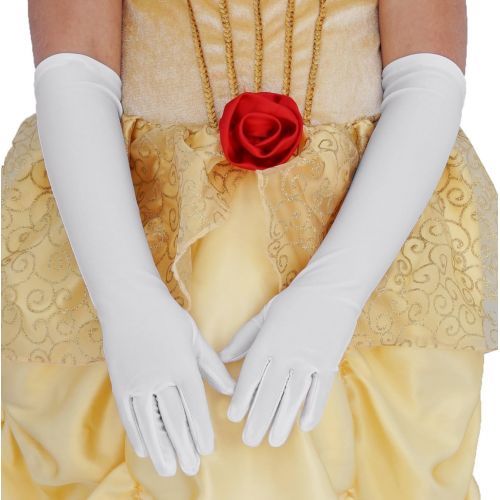  Little Pretends Child White Princess Gloves Ages 3+