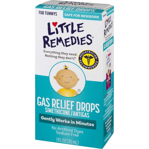  [아마존베스트]Little Remedies Gas Relief Drops | Berry Flavor | Safe For Newborns | 1 FL OZ | 3 Pack