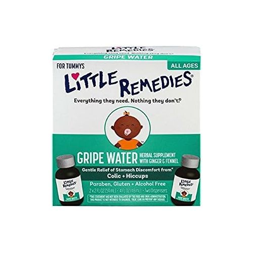  [아마존베스트]Little Remedies Gripe Water | Safe for Newborns | 2 Bottles | 2 FL OZ