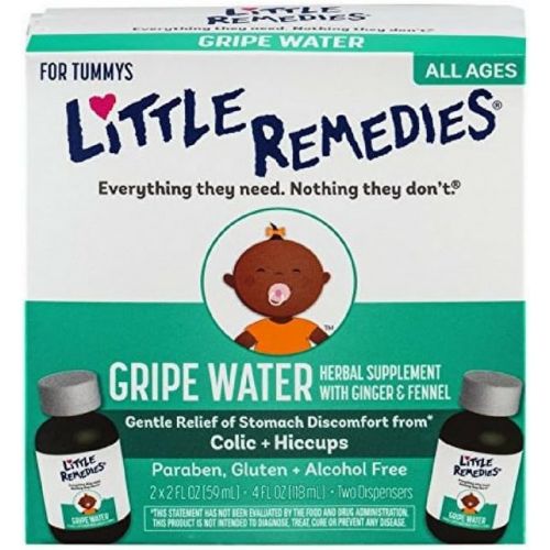  [아마존베스트]Little Remedies Gripe Water | Safe for Newborns | 2 Bottles | 2 FL OZ