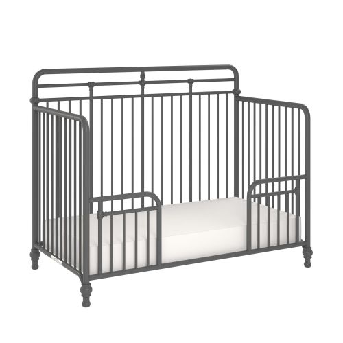  Little Seeds Monarch Hill Hawken 3 in 1 Convertible Metal Crib, Black