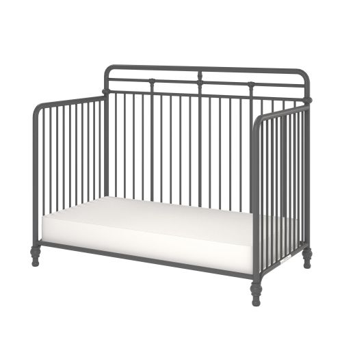  Little Seeds Monarch Hill Hawken 3 in 1 Convertible Metal Crib, Black