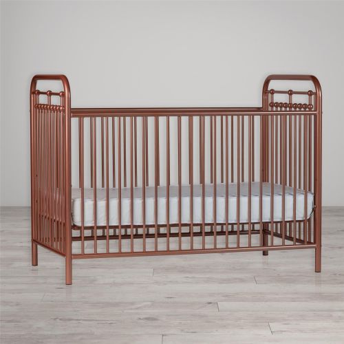  Little Seeds Sierra Ridge Tessa Metal Crib, Rose Gold