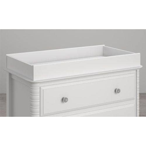  [아마존베스트]Little Seeds Rowan Valley Changing Table Topper, Painted White