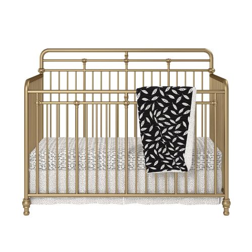  Little Seeds Monarch Hill Hawken 3 in 1 Convertible Metal Crib, Gold