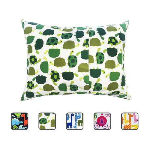  Little Sleepy Head Toddler Pillowcase - Utopia Collection: Turtles, 13 X 18