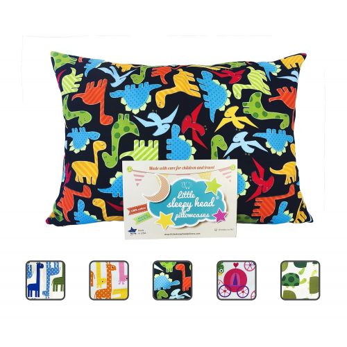  Little Sleepy Head Toddler Pillowcase - Utopia Collection: Dinosaurs, 13 X 18