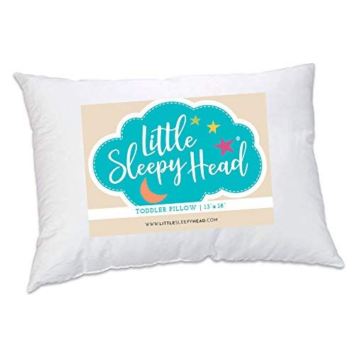  [아마존베스트]Little Sleepy Head Toddler Pillow, White, 13 X 18