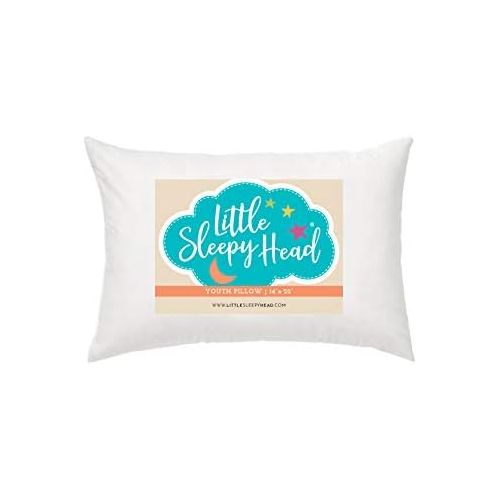  Little Sleepy Head Youth Pillow - 16 X 22 - Soft & Hypoallergenic - Made in USA - Better Sleep for Kids - Perfect Size - Backed by Our Love The Fluff Guarantee