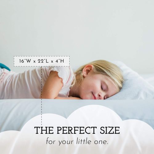  Little Sleepy Head Youth Pillow - 16 X 22 - Soft & Hypoallergenic - Made in USA - Better Sleep for Kids - Perfect Size - Backed by Our Love The Fluff Guarantee