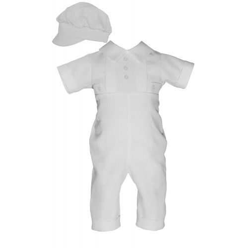  Little Things Mean A Lot Waffle Pique Boys Christening Baptism Coverall