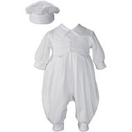 Little Things Mean A Lot Long White Boys Celebration Christening Baptism Set with Hat