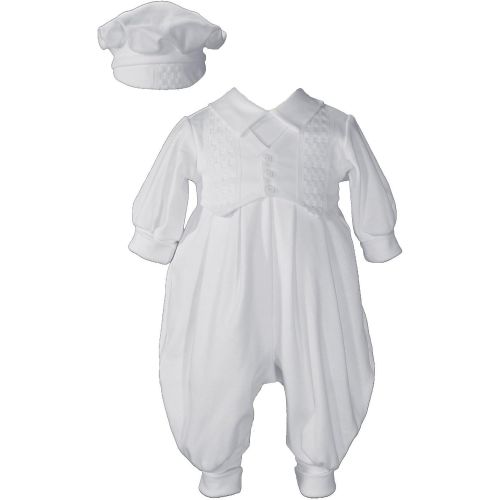  Little Things Mean A Lot Long White Boys Celebration Christening Baptism Set with Hat