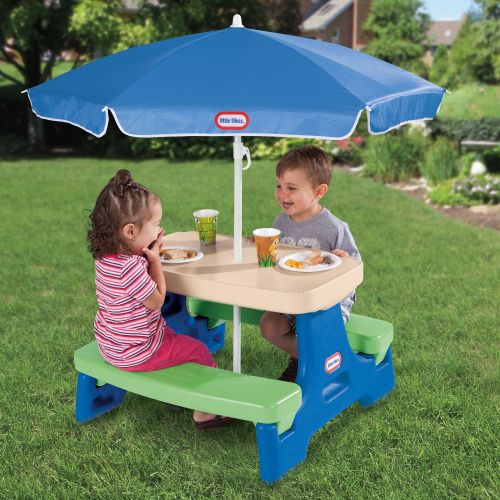  Little Tikes Easy Store Jr. Play Table with Umbrella