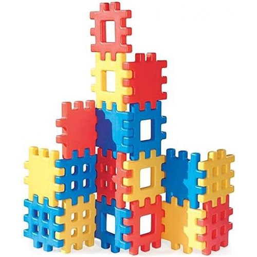  Little Tikes Big Waffle Block Set - 18 pieces, Blue/Red/Yellow