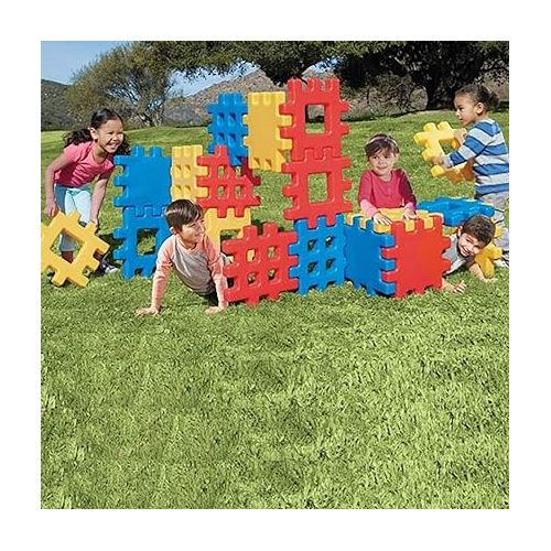  Little Tikes Big Waffle Block Set - 18 pieces, Blue/Red/Yellow