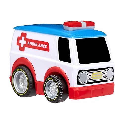  Little Tikes, My First Cars, Crazy Fast Cars 2-Pack Racin’ Responders, Fire Truck, Ambulance, Pullback Toy Car Vehicle Goes up to 50 ft