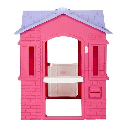  Little Tikes Cape Cottage Pretend Princess Playhousefor Kids, Indoor Outdoor, with Working Doors and Windows, for Toddlers Ages 2+ Years,Pink,Large